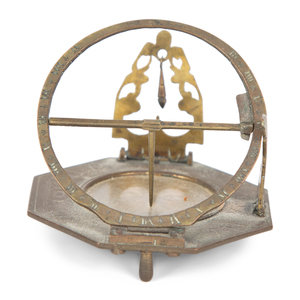 An English Brass Lantern Clock