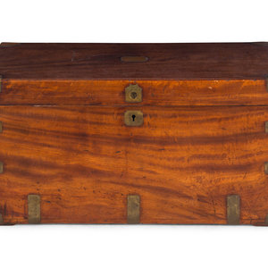 An English Brass Mounted Walnut