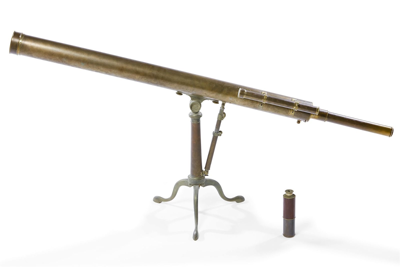 AN ENGLISH BRASS REFRACTING TABLE