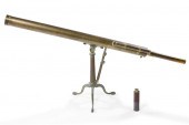 AN ENGLISH BRASS REFRACTING TA