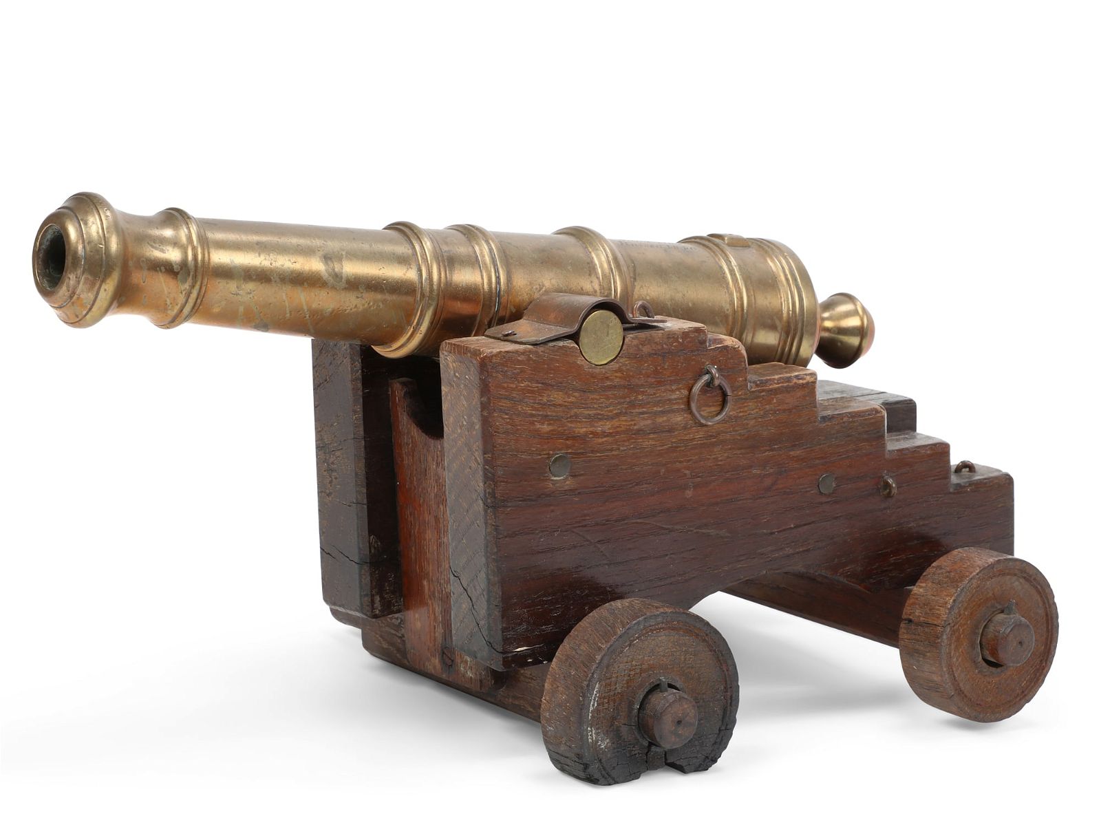 AN ENGLISH BRONZE MODEL OF A