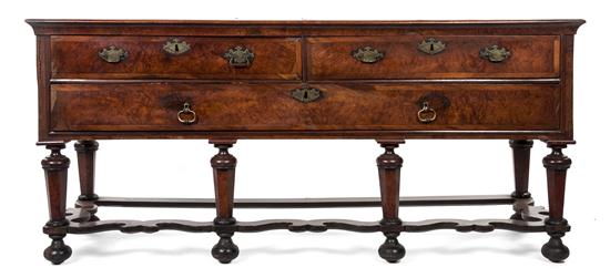 *An English Burlwood Sideboard