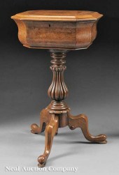 An English Carved and Burled W