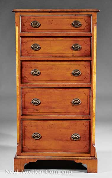 An English Carved and Inlaid