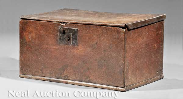 An English Carved Oak Valuables