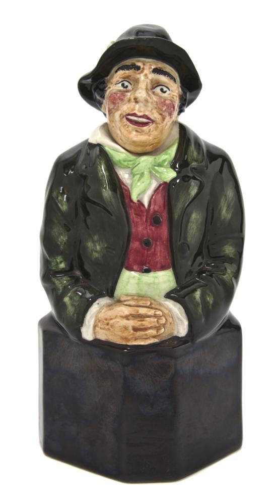 An English Ceramic Figural Decanter