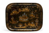 AN ENGLISH CHINOISERIE DECORAT