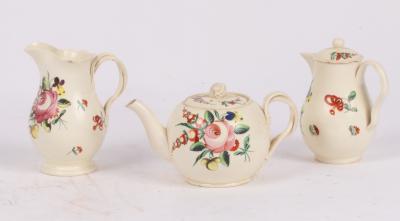 An English creamware globular