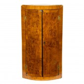AN ENGLISH CURLED ELM CORNER C