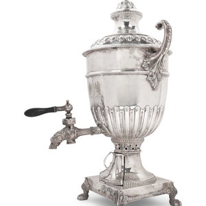 An English Electroplate Tea Urn