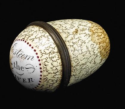 An English enamel nutmeg