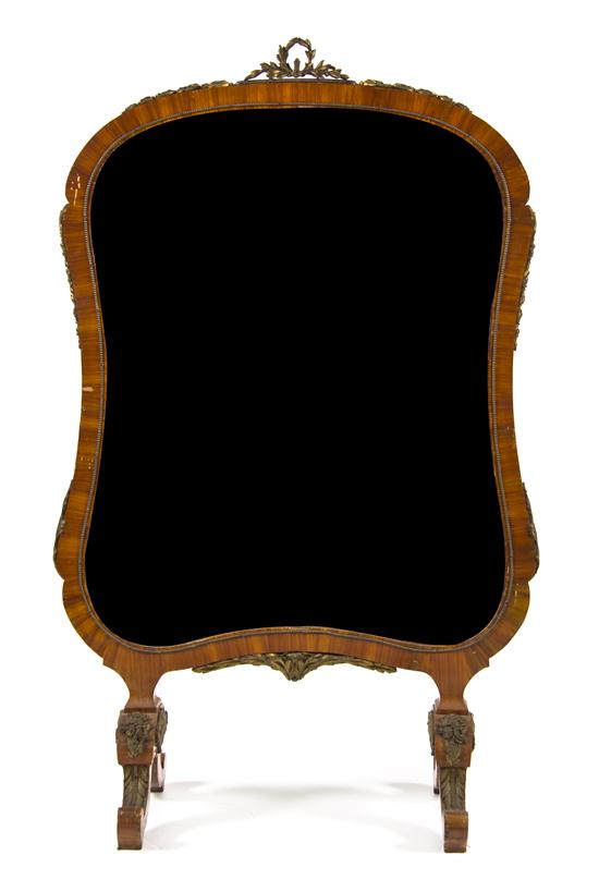 An English Fire Screen the shaped