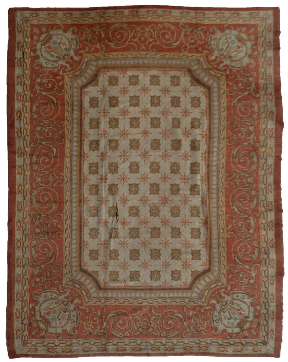 AN ENGLISH FLATWEAVE RUGAn