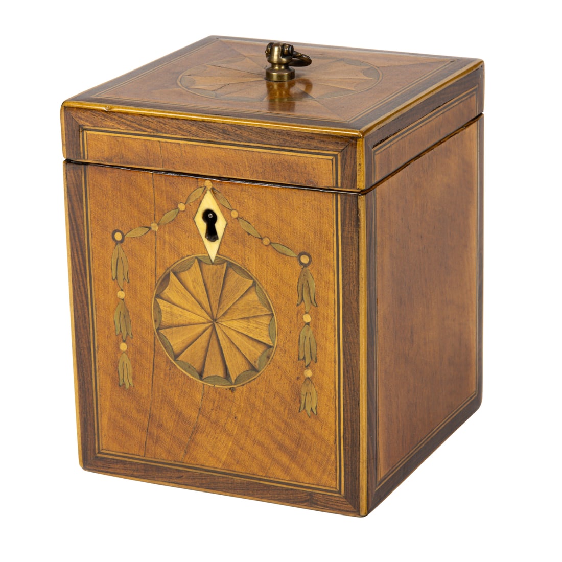 AN ENGLISH GEORGE III MARQUETRY