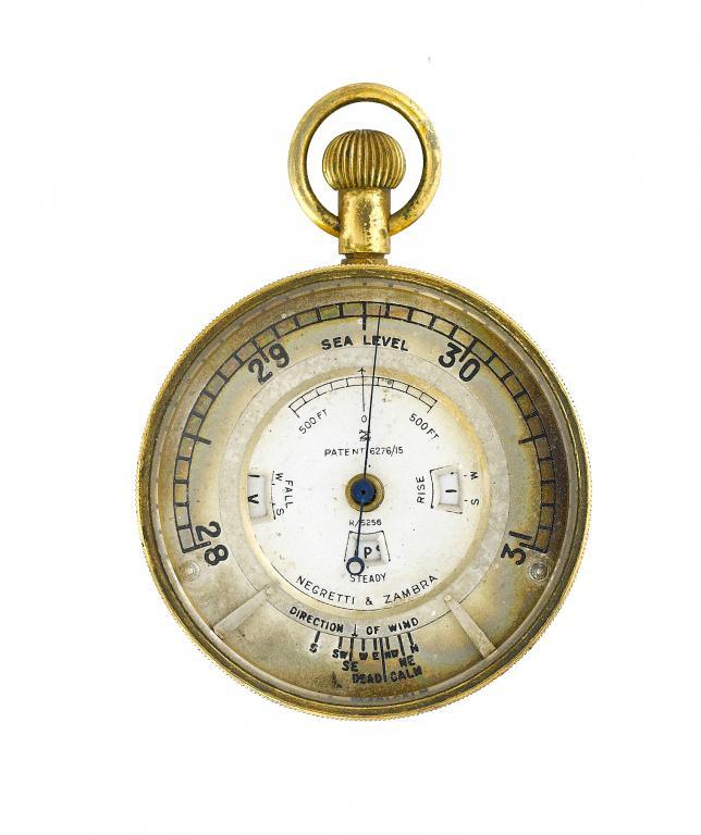 AN ENGLISH GILT BRASS POCKET