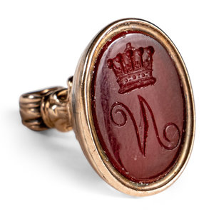 An English Gold and Agate-Mounted