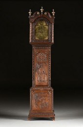 AN ENGLISH GOTHIC STYLE OAK TA