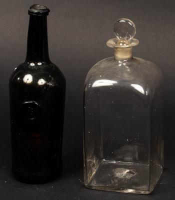An English green glass wine