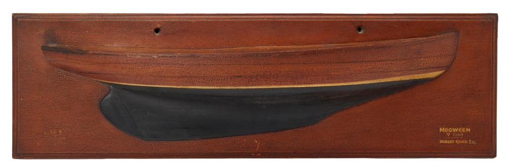 AN ENGLISH HALF-HULL "MOOWEEN"
