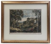 * An English Handcolored Engra