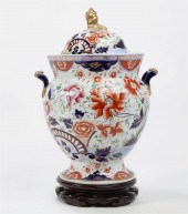 AN ENGLISH IRONSTONE POT POURR