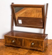AN ENGLISH LINE INLAID MAHOGAN
