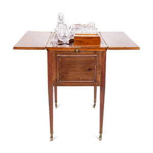 An English Mahogany and Cut Glass