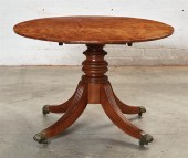 AN ENGLISH MAHOGANY AND YEWWOO