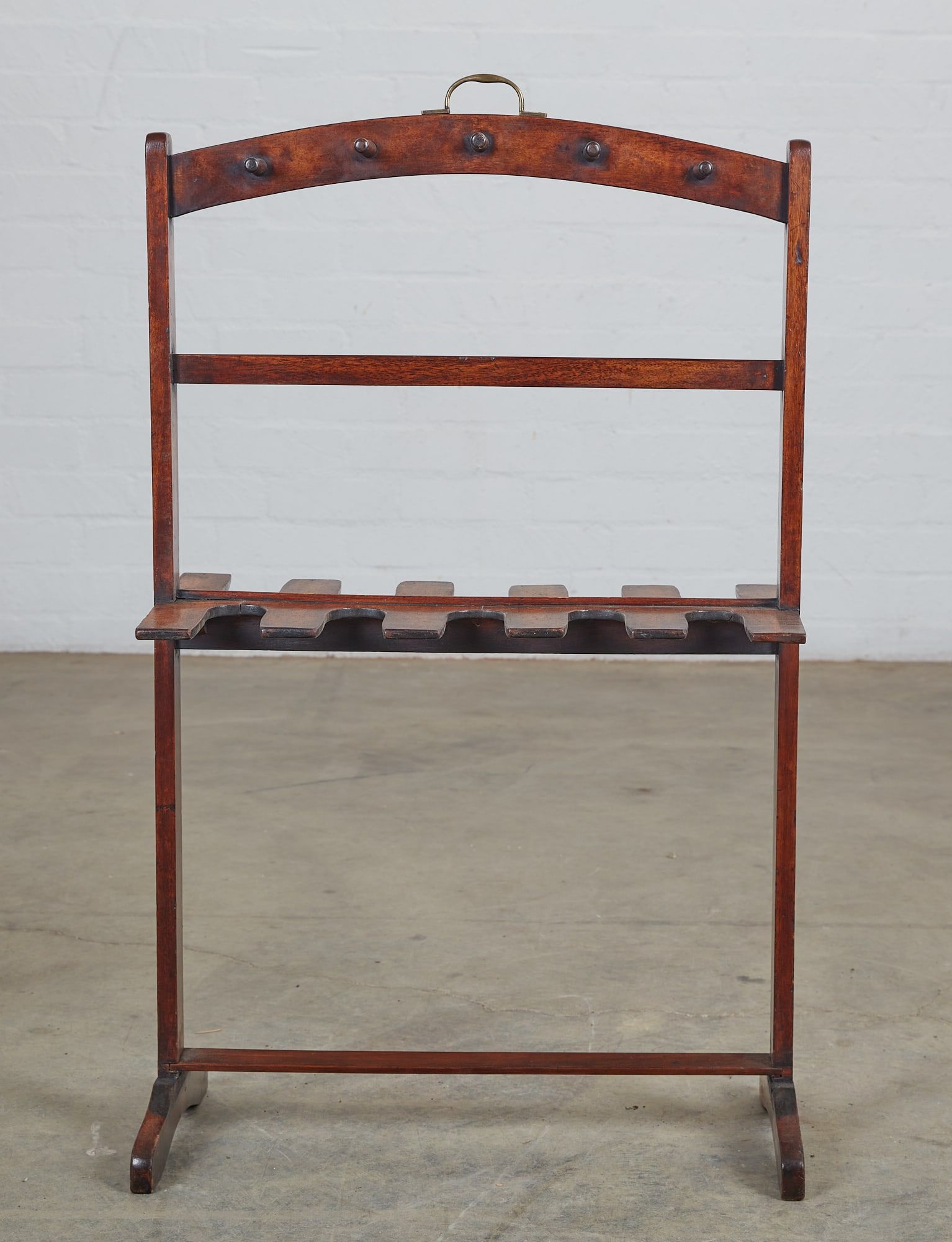 AN ENGLISH MAHOGANY BOOT STANDAn