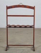 AN ENGLISH MAHOGANY BOOT STAND