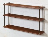 AN ENGLISH MAHOGANY HANGING CA