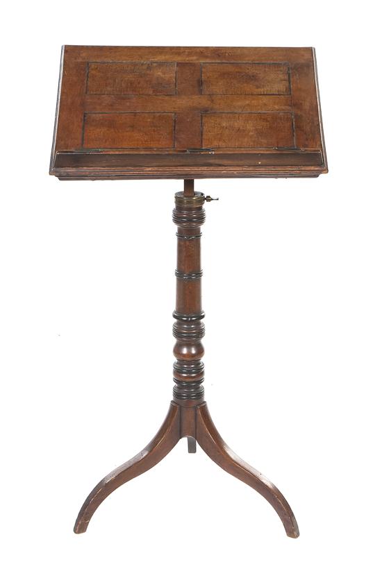 *An English Mahogany Music Stand