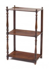 An English Mahogany Whatnot Sh