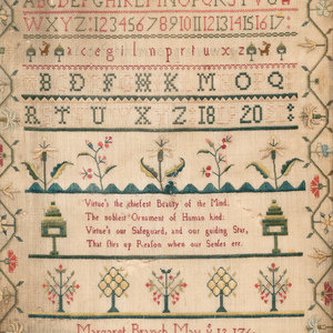 An English Needlework Embroidered