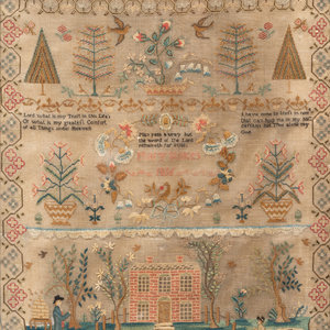 An English Needlework Embroidered