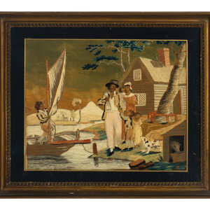 An English Needlework Picture Circa