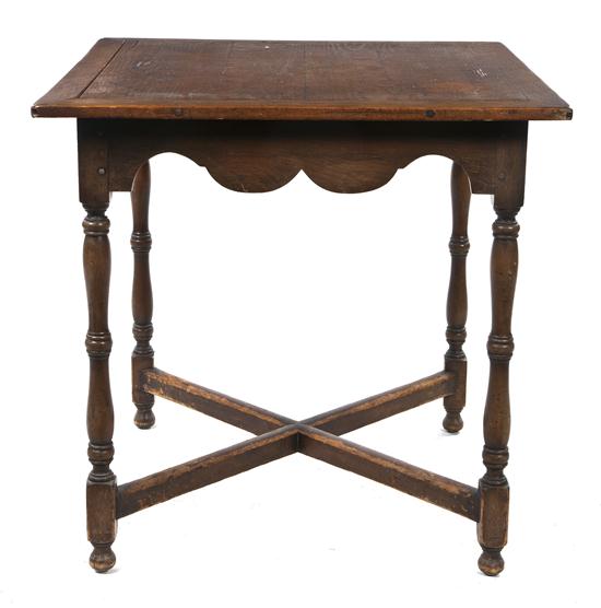 *An English Oak Center Table having