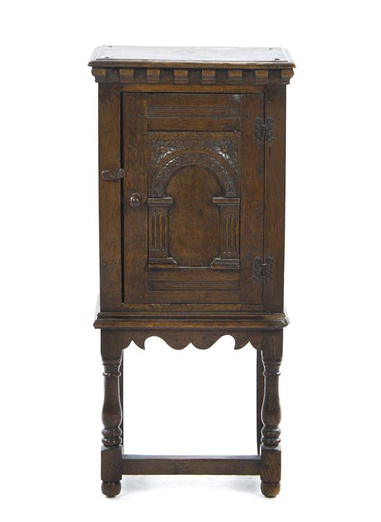 * An English Oak Console Cabinet