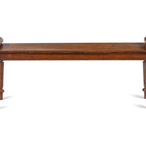 An English Oak Hall Bench