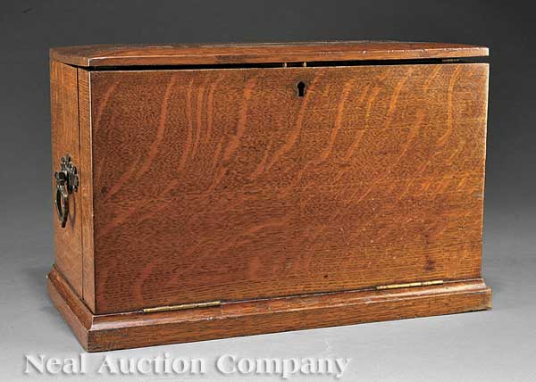 An English Oak Lap Desk mid-19th c.