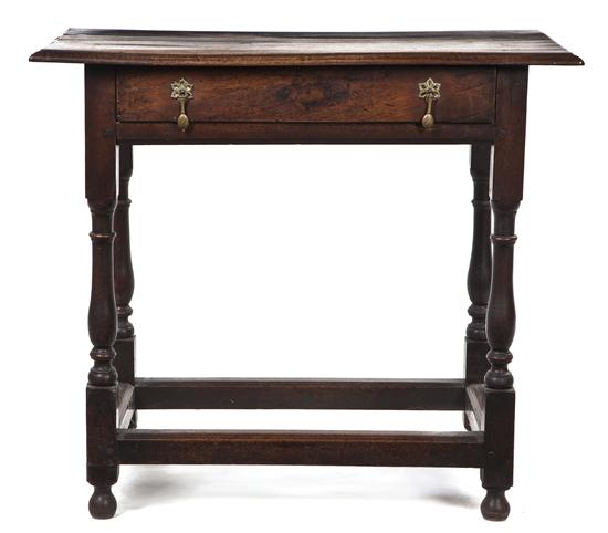 *An English Oak Table having a