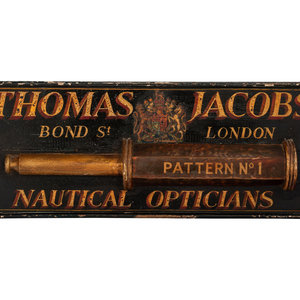 An English Painted Trade Sign Early
