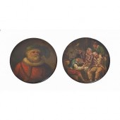An English papier mache snuff