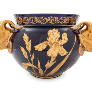 An English Parcel Gilt Ceramic