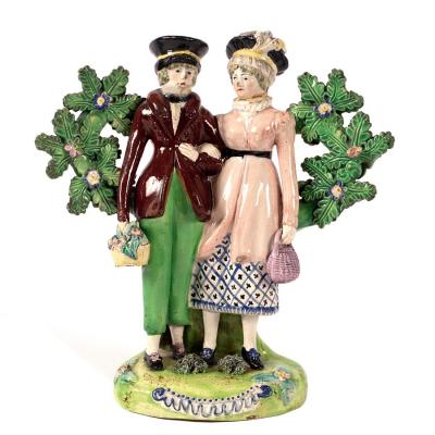 An English pearlware figure group