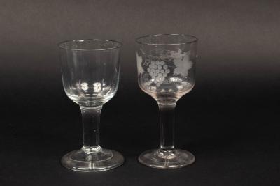 An English plain stem wine goblet