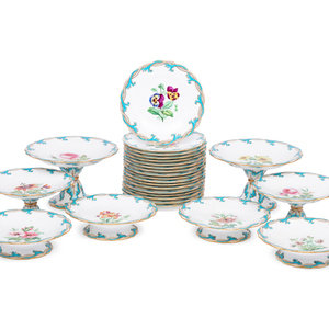 An English Porcelain Dessert
