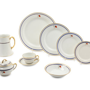 An English Porcelain Dinner Service