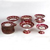An English porcelain part dess