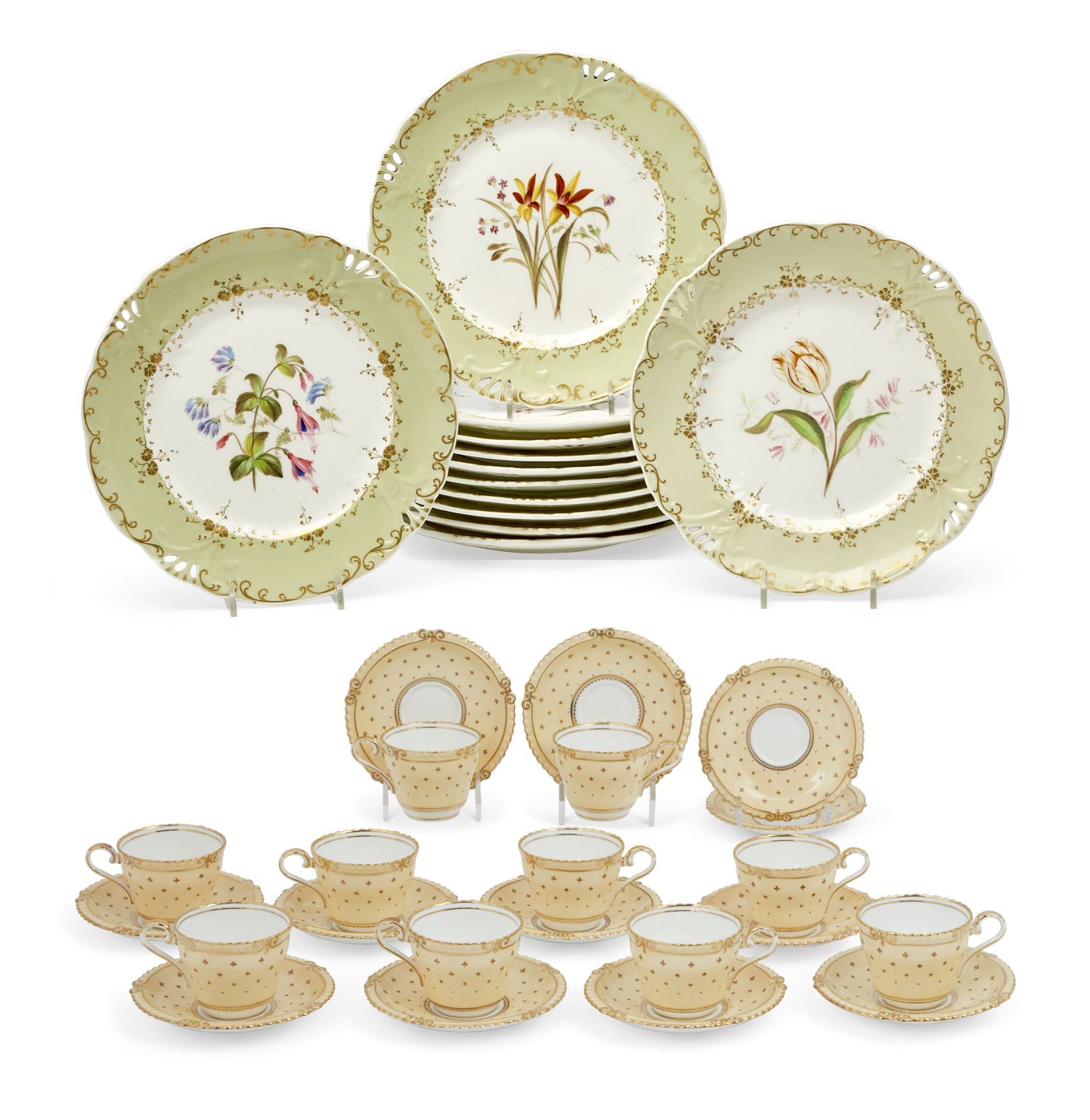 AN ENGLISH PORCELAIN PART SERVICE